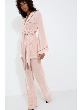 Pink dusty rose Sleeping With Jacques SET (jacket and pants) / size 2 (M)